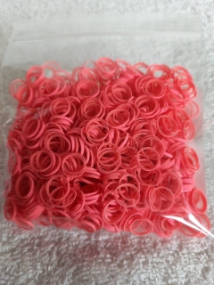 Latexové gumičky růžové 1000 ks medium