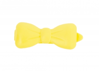 Plastové mašle 3,5 cm - žluté