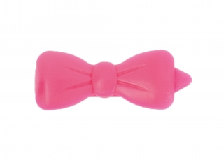 Plastové mašle 4,5 cm - růžové
