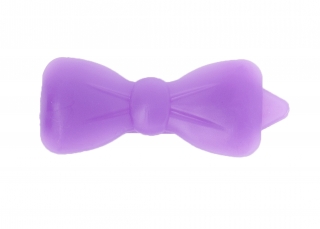 Plastové mašle 4,5 cm - fialové