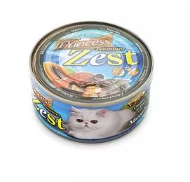 Princess Premium Zest -kuře, tuňák a mušle 170 gr