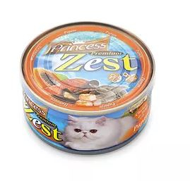 Princess Premium Zest -kuře, tuňák a papája 170 gr