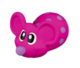 Latexová pískací hračka myška  8 cm