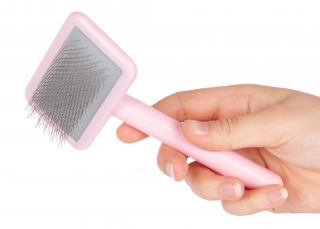 ST Smooth Touch Slicker Brush Pink